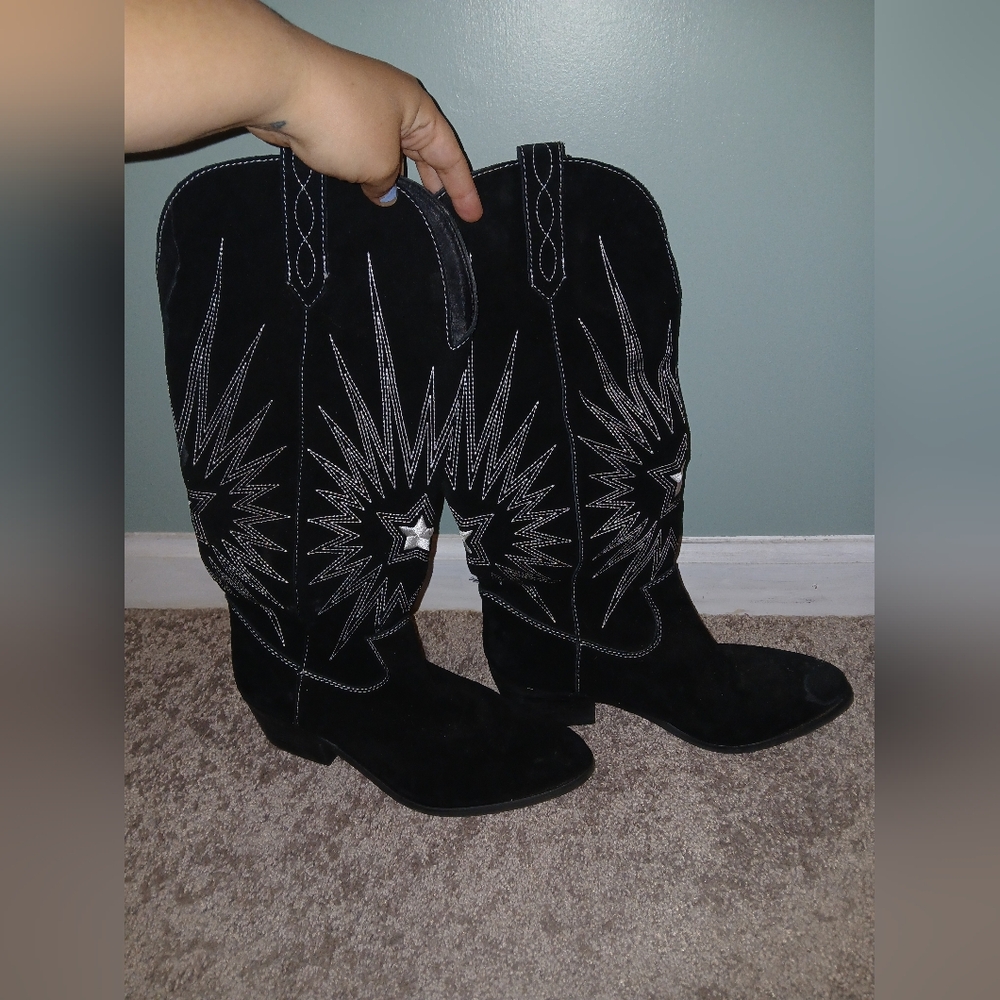 Womens Black Cowboy Boots